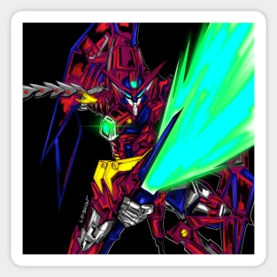 the gundam wing epyon in anime classics Sticker